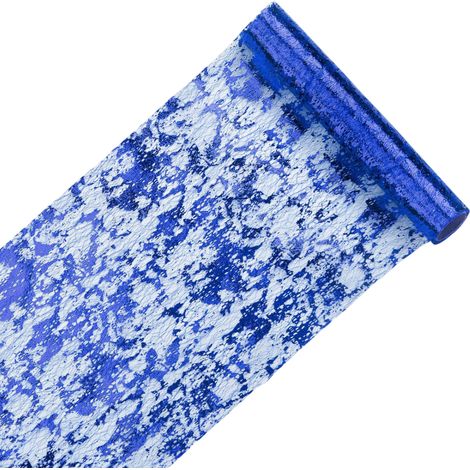 Chemin de table en maille métallisée estampée, idéal pour les fêtes, les mariages et autres occasions spéciales. Ce chemin de table doré, léger et luxueux, est parfait pour une décoration de table élé