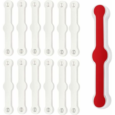 12 PCS Moustiquaire Fenêtre Clip, ,Fixation de Moustiquaires, Auto-Adhésif pour Clip Fenetre, sans Perçage pour Balcon Terrasse (1/5)