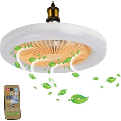 Moderner Deckenventilator mit dimmbarer 30-W-LED-Beleuchtung, Smart-Gerät E27 für Wohn- und Schlafzimmer (1/5)