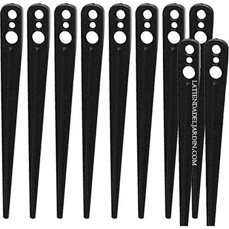 Set di 25 Picchetti per Irrigazione a Goccia. Picchetto per Fissare il Microtubo al Suolo da 0 a 7 mm. Picchetto per Fissare il