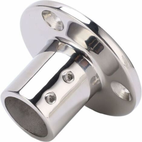 Base de main courante ronde, raccords en acier inoxydable 316 résistant à la corrosion pour tuyau de 25 mm/1 po (90°) (1/5)