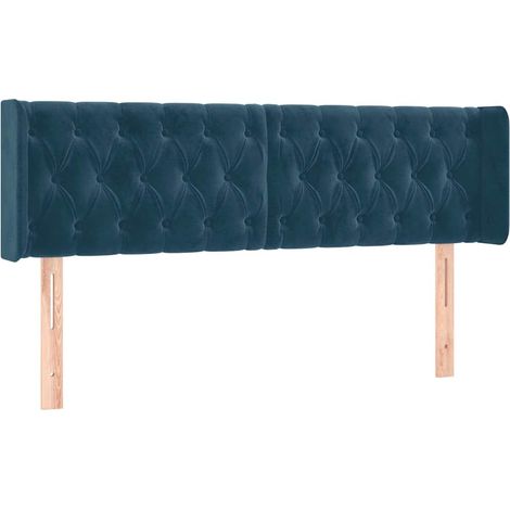Maison Exclusive - Cabecero de terciopelo azul oscuro 163x16x78/8 (1/5)