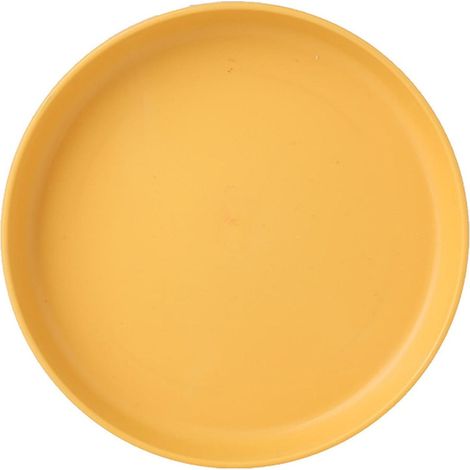 Plateau De Service Ronde En Plastique - 14,5 Cm - Anti-Dérapant - Pour Repas Sur Les Genoux, Petit-Déjeuner, Apéritif Ou Gâteaux - 1 Pièce (1/5)