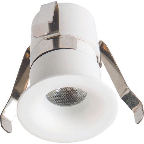 Pack de 6 spot rond BALI LED 2 fixe blanc 3000K 6x1,2W IP54 - EUROPOLE - 46140