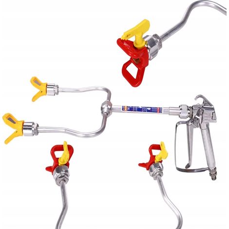 Lancia Doppia Airless TwinSpray SteelPro 7/8 – Acciaio Inox, Compatibile con Pistole 7/8" Graco/Wagner, Protezione Ugelli