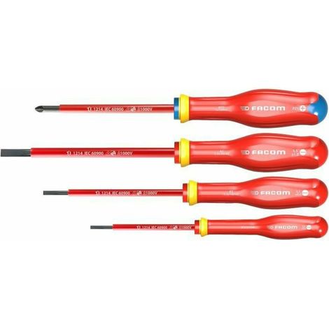 FACOM COFFRET DE 4 TOURNEVIS ISOLES 1000V