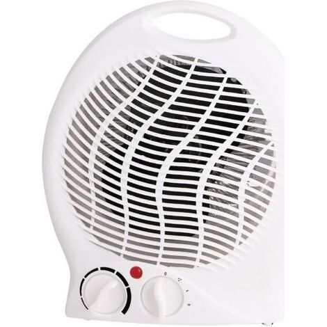 Radiateur soufflant 2000W VURAHOME, 3 niveaux, compact, puissant. Protections surchauffe & basculement. Chauffage d'appoint idéal. (1/4)