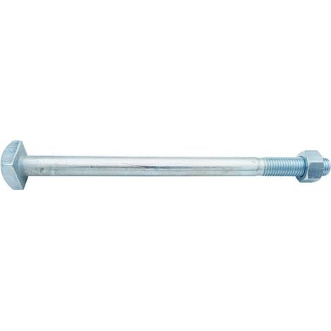 Boulon charpente bois tête carrée Classe 4,8 NFE 27341 - 14 x 375 mm Zingué - BIVI