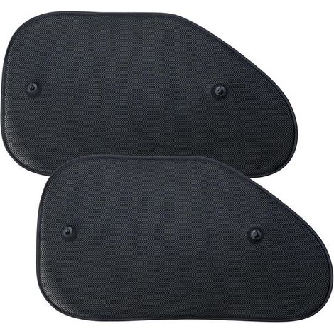 Parasol para coche, malla negra para ventana trasera en ángulo, alta protección solar, protección UV, 6538 cm. (1/5)