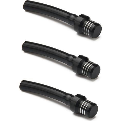 3pcs Valve de Bouchon de réservoir de Carburant, évent de réservoir de gaz de Moto Tuyau d'aération de Bouchon de Carburant Respirant pour Pit Dirt Bike ATV Off Road-Noir (1/4)