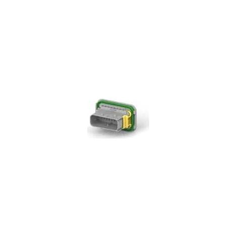 Connettore Heavy Duty Sealed 1.6X2.8 porta maschio 15vie grigio