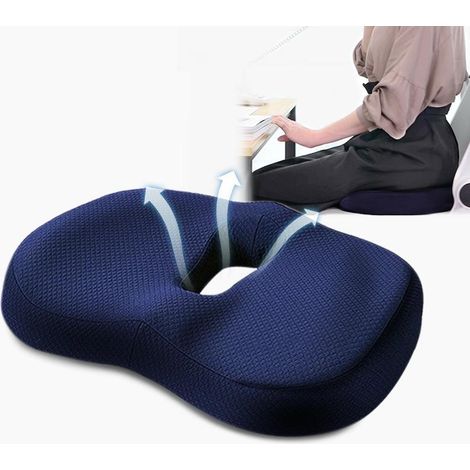 Coussinet coccygien portable en mousse à mémoire de forme, coussinet coccygien ergonomique et orthopédique (1/5)