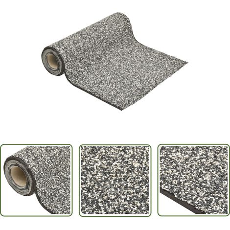 The Living Store Revêtement de pierre Gris 1000x40 cm - Revêtement De Pierre - Revêtement D'étang - Décoration De Jardin - Accessoires Pour Étang - Ruisseau Artificiel (1/5)