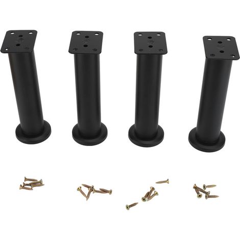 4 Stück verstellbare Metallmöbelfüße für Schränke, Regale, Sofas, Tische, Stühle, Schreibtische und Schränke, 18–30 cm / 7,1–11,8 Zoll (1/2)