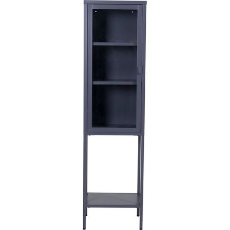Armoire vitrée avec étagère en acier Misha (1/5)