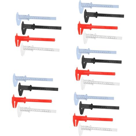 5 Ensembles Coulisse Outil De Mesure Portable Avec Échelle Glissante Pour Amateurs 4 Pièces 5 (1/5)