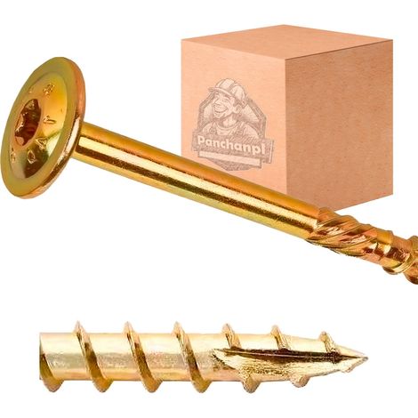 Tornillos para carpintería 10X120 PARA madera, tornillos de disco Torx, 50 unidades.