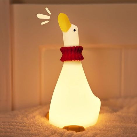 Lampada notturna a LED, graziosa mini lampada da scrivania in plastica a forma di nuvola con tracolla, 4 livelli di luminosità, ricaricabile tramite cavo USB. (1/5)