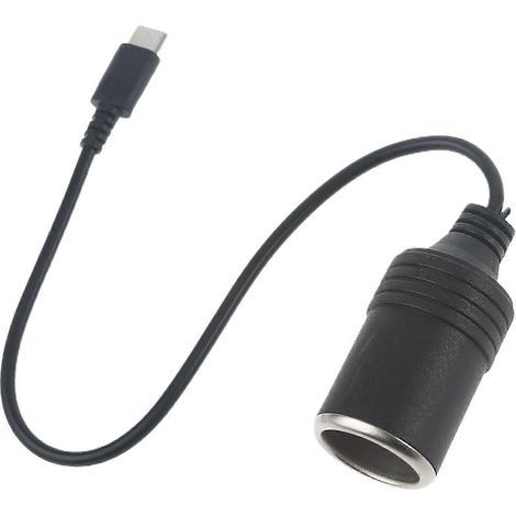 USB-C PD auf 12V 60W Zigarettenanzünderbuchse Konverter-Adapterkabel (weiblich), kompatibel mit Autoladegerät und Autostaubsauger. (1/5)
