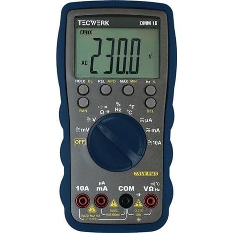 TECWERK Multimeter DMM 10 0-600V AC/DC TRUE RMS TECWERK (1/3)