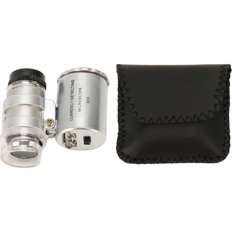 Loupe de Bijoutier 60X Loupe LED Pliable Microscope de Poche pour Horloger Antiquités (1/5)