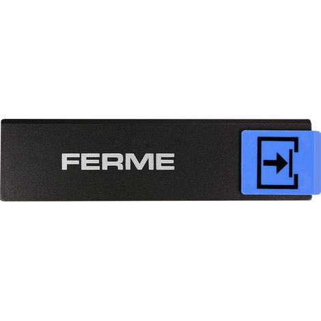 Plaque de porte Fermé - Europe design 175x45mm - 4260402