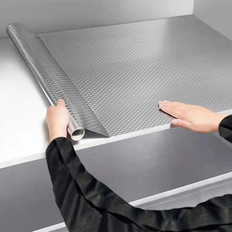 Beyamis Rouleau de film protecteur autocollant imperméable et résistant à l'huile pour armoires de cuisine, application facile, 1 rouleau de film adhésif durable
