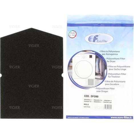 Filtre mousse pour filtre a peluches porte Seche linge Miele DFO90 Eurofilter (1/4)