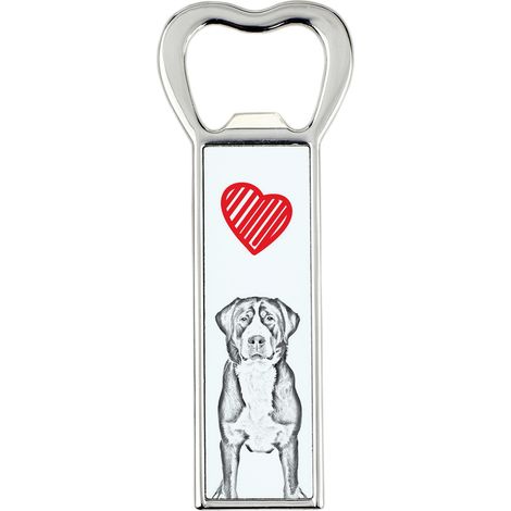 Gran Boyero Suizo - abridor de botellas con forma de perro, abridor de nevera personalizado, regalo único para hombres de Art-Dog (1/5)
