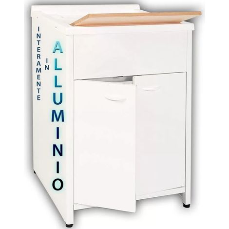 Lavatoio lavanderia L60 P60 con mobile in alluminio (1/5)