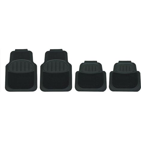 HEYNER® Gummifußmatten mit Teppich Auto universell anpassbar