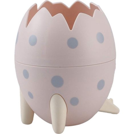 Rangement multifonctionnel, polyvalent, organiseur de bureau en forme d'œuf de dinosaure, accessoire élégant, écologique et durable, base robuste, compact et portable.