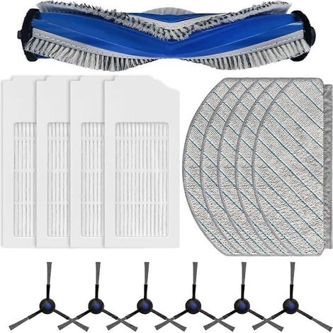 Pour aspirateur robot ECOVACS DEEBOT N20/N20 PLUS/N20 PRO PLUS : brosse latérale principale, filtre HEPA, serpillière. (1/5)