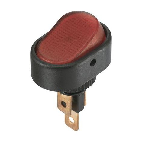 TRU COMPONENTS Interrupteur à bascule TC-R13-133B3 12 V/DC 30 A 1 x Off/On à accrochage 1 pc(s) roug