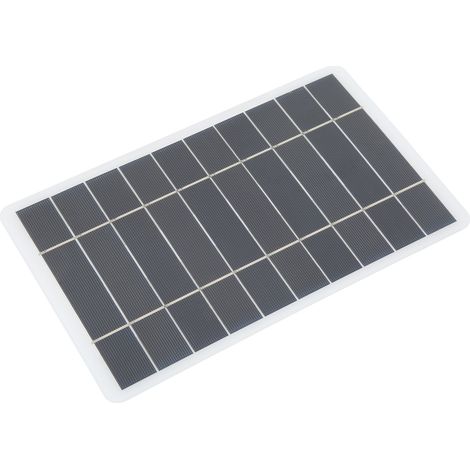 Chargeur Solaire Blanc Silicium Monocristallin Portable Mini Panneau Solaire 8W 5V (1/5)