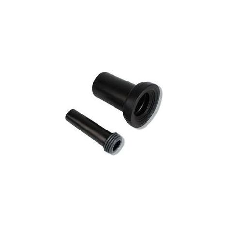 Kit di scarico per WC – Set di manicotti per WC sospeso – Plastica resistente – Raccordi per tubi – Dimensioni 18,5x14,5x16 cm (1/3)