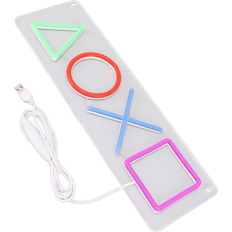 Enseigne lumineuse néon LED à intensité variable, alimentée par USB, idéale pour une salle de jeux vidéo, un bar ou une fête d'anniversaire. Décoration murale. (1/5)