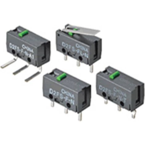 Omron  D2FS-FL-N-T Microinterruttore 6 V/DC 0.1 A 1x Off / (On) 1 pz. Sacchetto (1/2)