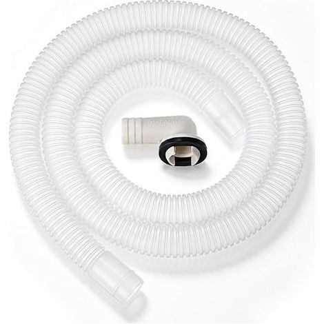 DOITOOL Window Air Conditioner Drain Kit – Transparent Hose 1 m and Elbow Elbow Connector 20 mm with Leak-Proof Seal and Drain Tube Condensate Mobile Air Conditioner, Split Unit, Drainage Accessory (1/5)
