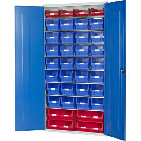 Bac de rangement RS PRO Bleu, Gris en Métal, 2000mm x 1015mm x 430mm ( Prix pour 1 ) (1/2)