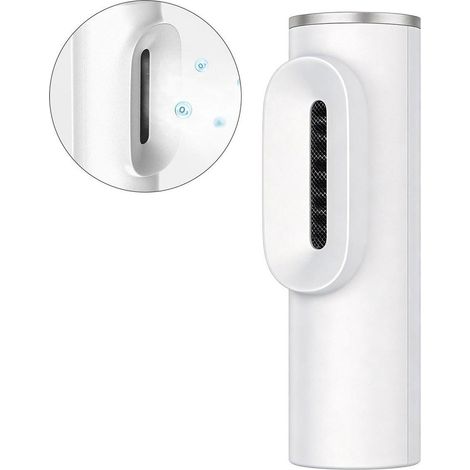 Deodorizzatore portatile a ozono da 3600 mAh e purificatore d'aria compatto per frigoriferi, auto e case.