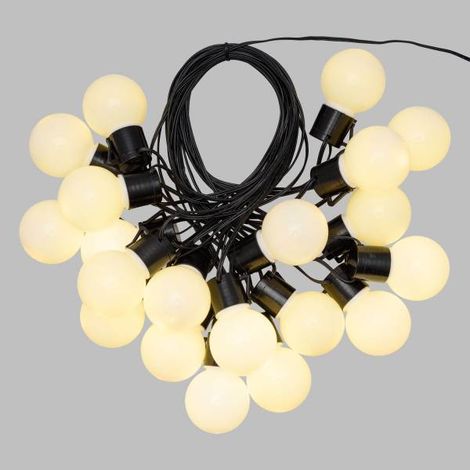 Guirlande Lumineuse Guinguette Blanc chaud 10m 20 globes led Pas cher Lotti