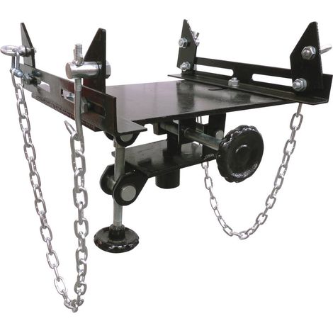 Drakkar Equipement – Support orientable vérin de fosse 500 kg – Dimensions 340 x 340 x H 130 mm – Adaptable sur vérin DRAKKAR – Pour chantiers humides (1/2)