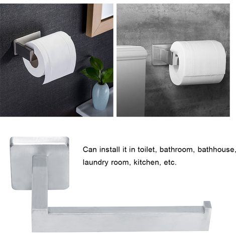 Wandmontierter Toilettenpapierhalter aus Edelstahl (1/5)