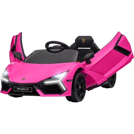 Auto elettrica per bambini rosa con telecomando e luci LED MODENUIT (1/3)
