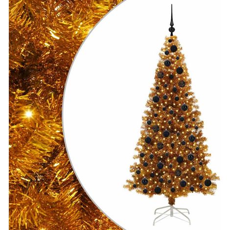 Christmas Tree Gold 180 cm PET vidaXL