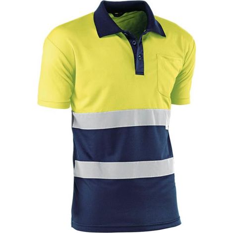 Polo haute visibilité à manches courtes JUBA Gales - talla M