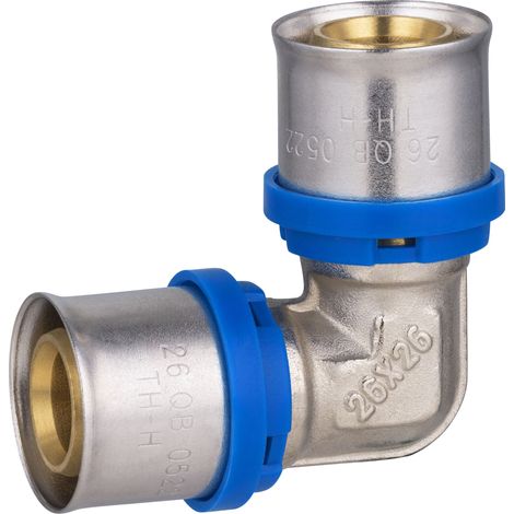 Codo Igual Multicapa a Prensar QUICK PLOMBERIE - Ø26