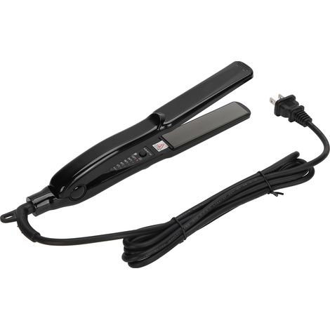Fer à lisser/boucler électrique professionnel double usage 220 V Noir (1/5)