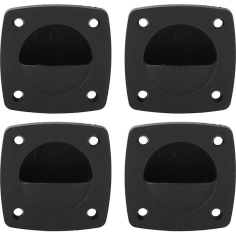 Lot de 4 poignées de porte encastrées en nylon, faciles à installer, pour accessoires de bateaux. (1/5)
